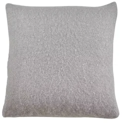 Pillows>Kirklands Home Light Faux Mohair Pillow, 22x22 in. Gray
