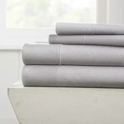 Kirklands Home Light Hearts 4-pc. Full Sheet Set Gray Sale