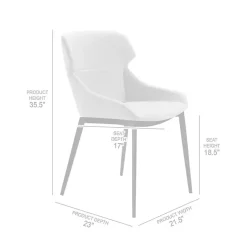 Kirklands Home Light Kenna Dining Chairs, Set of 2 Gray Outlet