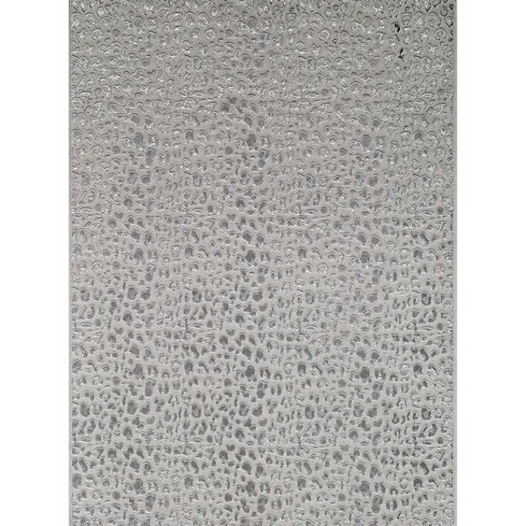 Kirklands Home Light Leopard Textured Area Rug, 8x10 Gray New