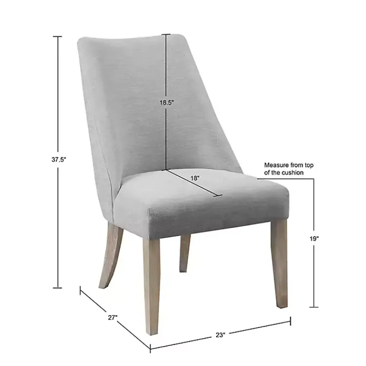 Kirklands Home Light Martha Stewart Dining Chairs, Set of 2 Gray
