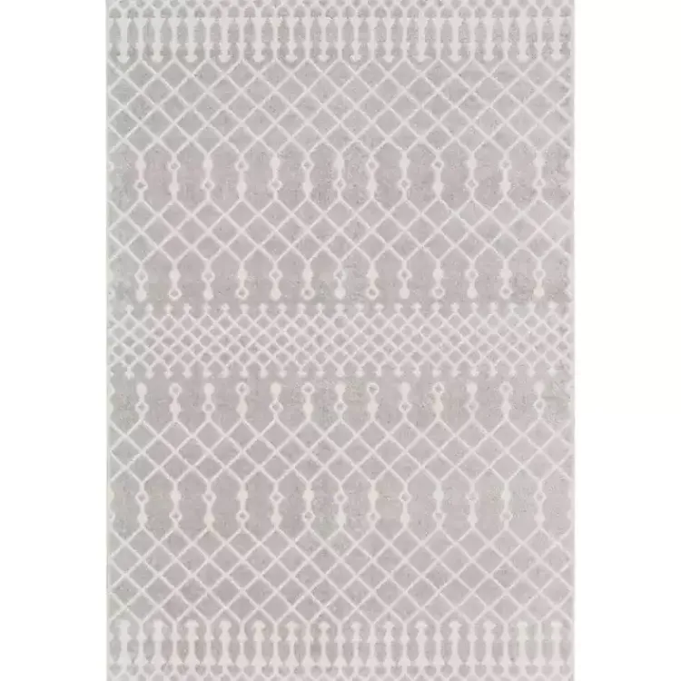 Kirklands Home Light Moroccan Washable Area Rug, 4x6 Gray Online