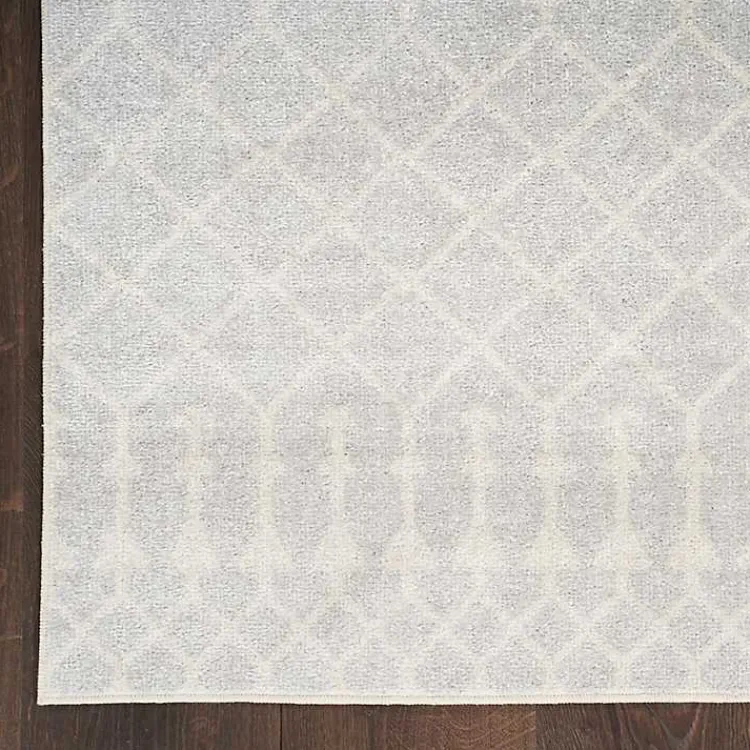 Kirklands Home Light Moroccan Washable Area Rug, 4x6 Gray Online