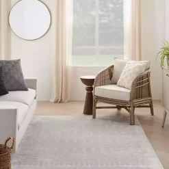 Kirklands Home Light Moroccan Washable Area Rug, 5x7 Gray Online