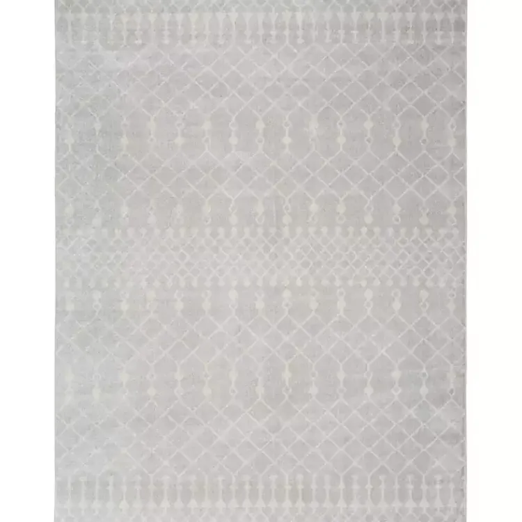 Kirklands Home Light Moroccan Washable Area Rug, 7x10 Gray Discount
