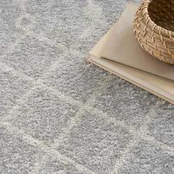 Kirklands Home Light Moroccan Washable Area Rug, 7x10 Gray Discount