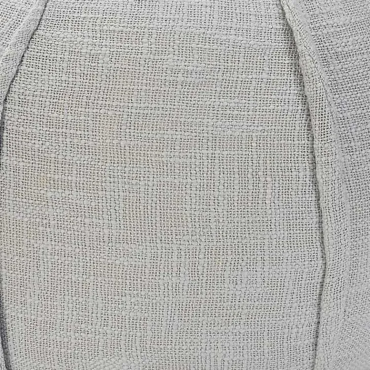 Poufs & Floor Cushions>Kirklands Home Light Patchwork Cotton Pouf Gray