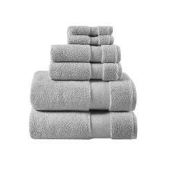 Kirklands Home Light 6-pc. Cotton Bath Towel Set Gray Sale