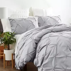 Kirklands Home Light Pinch Pleat 2-Pc. Twin Duvet Cover Set Gray Online