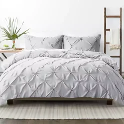 Kirklands Home Light Pinch Pleat 2-Pc. Twin Duvet Cover Set Gray Online