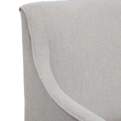 Kirklands Home Light Slipcover Dining Chair with Casters Gray Best