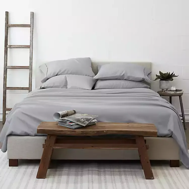 Kirklands Home Light Soft 6-pc. California King Sheet Set Gray Outlet