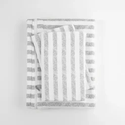 Kirklands Home Light Gray Stripes 3-pc. Queen Duvet Cover Set Hot