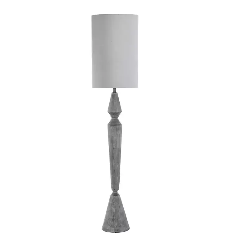 Kirklands Home Light Tapered Bulwell Floor Lamp Gray Online