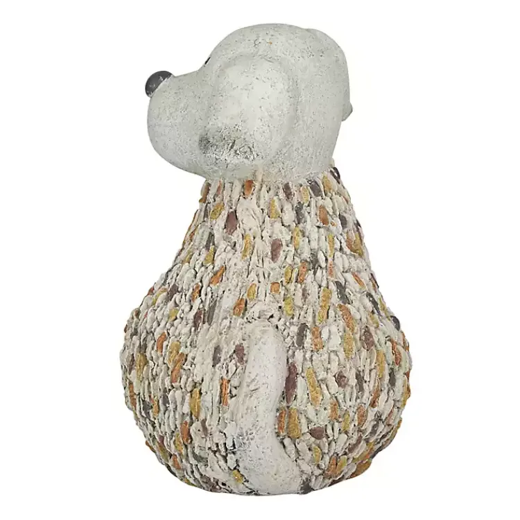 Kirklands Home Light Textured Dog Statue Gray Clearance