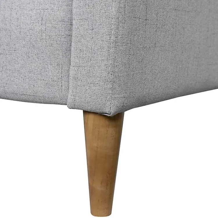 Kirklands Home Light Upholstered Juno Accent Chair Gray