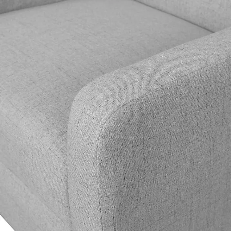 Kirklands Home Light Upholstered Juno Accent Chair Gray