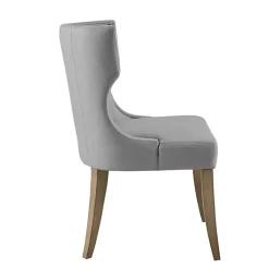 Kirklands Home Light Wingback Dining Chair Gray New