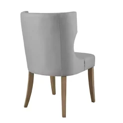 Kirklands Home Light Wingback Dining Chair Gray New