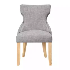 Kirklands Home Light Wingback Dining Chairs, Set of 2 Gray Sale