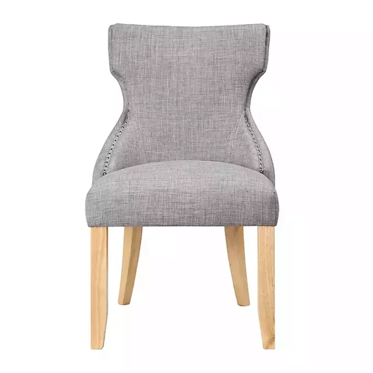 Kirklands Home Light Wingback Dining Chairs, Set of 2 Gray Sale