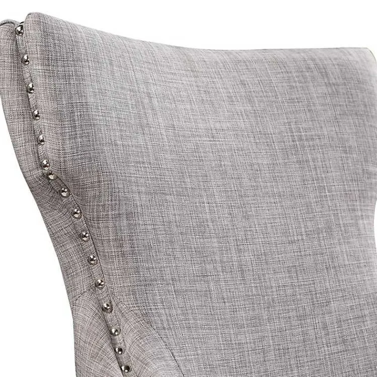 Kirklands Home Light Wingback Dining Chairs, Set of 2 Gray Sale