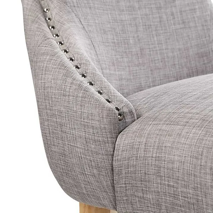 Kirklands Home Light Wingback Dining Chairs, Set of 2 Gray Sale