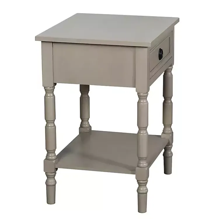 Kirklands Home Light Wood Barrett Accent Table Gray Online