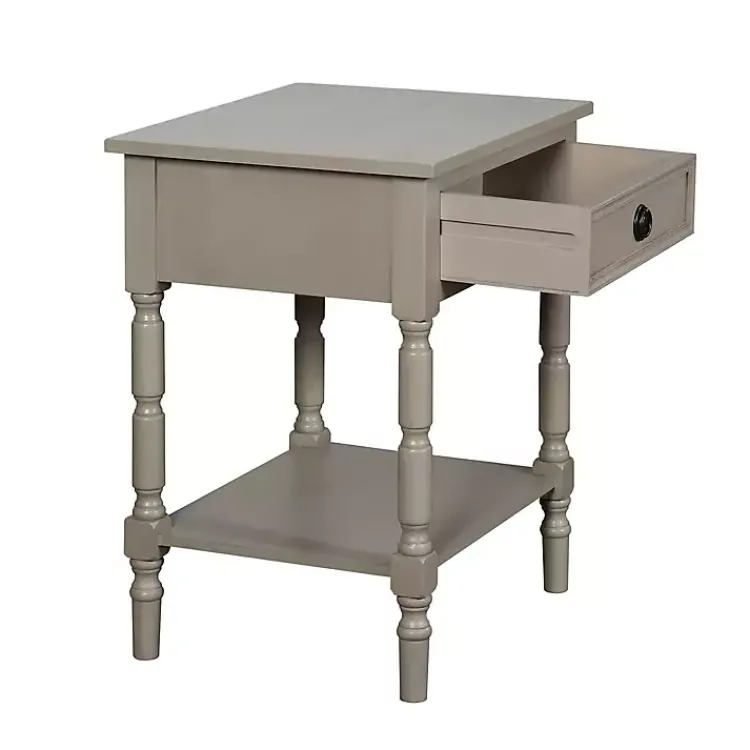 Kirklands Home Light Wood Barrett Accent Table Gray Online