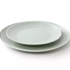 Kirklands Home Light Emilia Stoneware 16-pc. Dinnerware Set Green Outlet