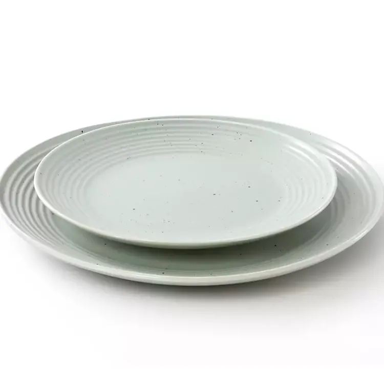 Kirklands Home Light Emilia Stoneware 16-pc. Dinnerware Set Green Outlet