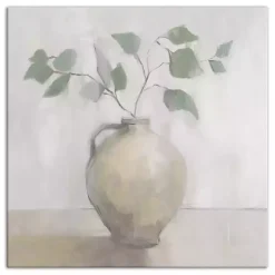 Kirklands Home Light Vase Botanical Canvas Art Print Clearance