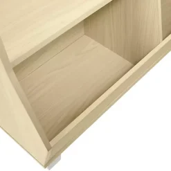 Kirklands Home Light Woodgrain Multi Cubby Organizer Bookshelf Tan Sale