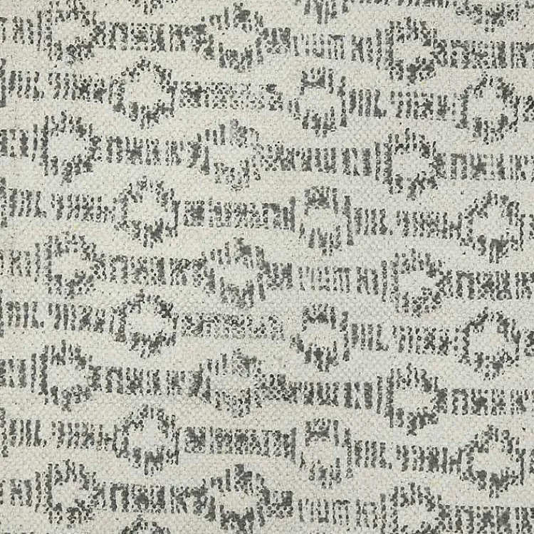 Kirklands Home Lilia Gray Geo Stripe Flatweave Runner, 2x8 Clearance