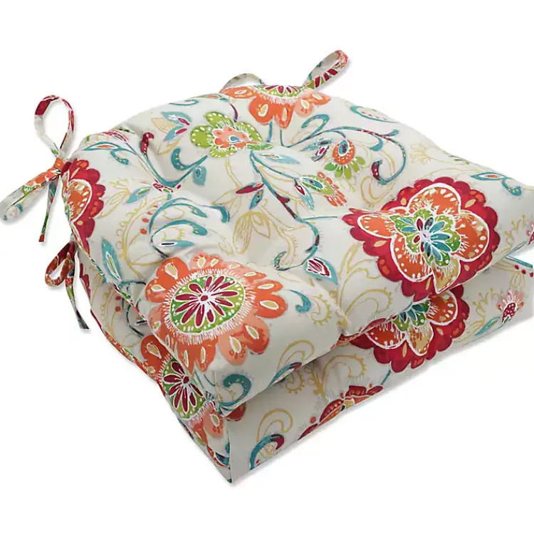 Kirklands Home Lily Paisley Tufted Outdoor Seat Cushion, Set of 2 Discount
