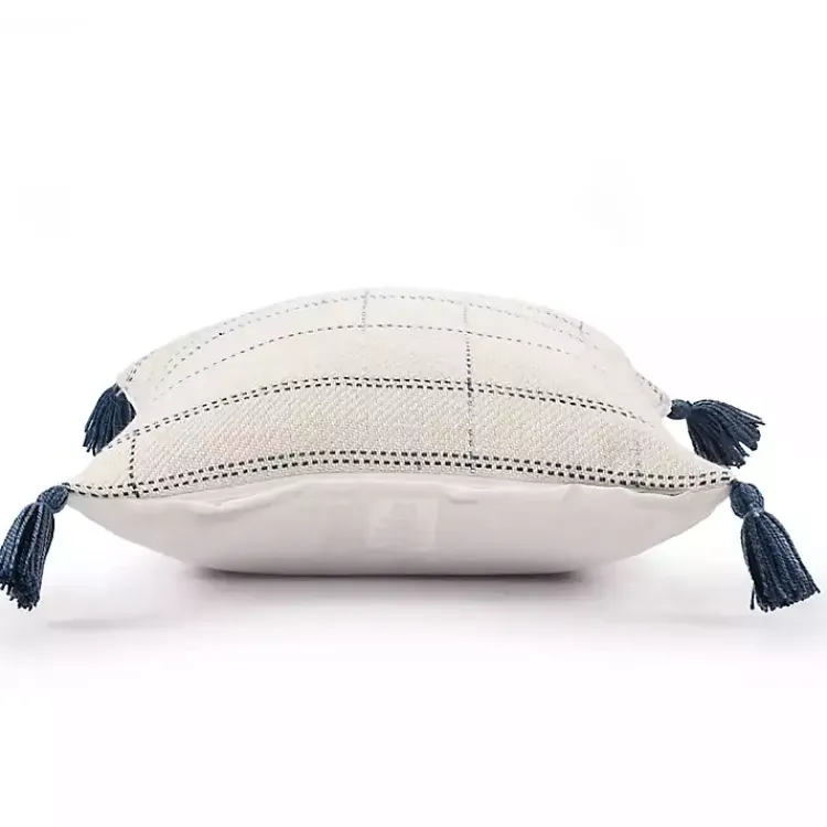 Pillows>Kirklands Home Linear Dashes Indoor/Outdoor Pillow Ivory