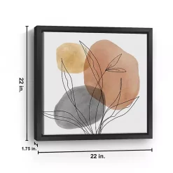 Kirklands Home Linear Leaf Trio Framed Canvas Art Print Online