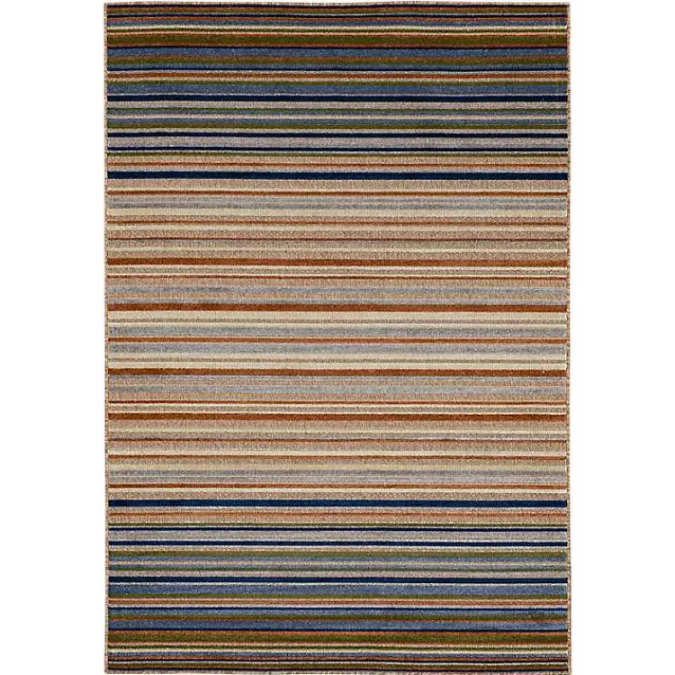 Kirklands Home Linear Seaside Outdoor Area Rug, 7x10 Multi Best