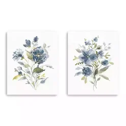Kirklands Home Linen Botanical Navy 2-pc. Canvas Art Prints Best