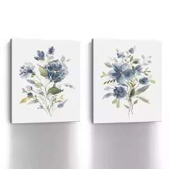 Kirklands Home Linen Botanical Navy 2-pc. Canvas Art Prints Best