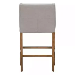 Kirklands Home Linen Castaic Barstool Tan New