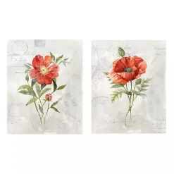 Kirklands Home Linen Peony Giclee Canvas Art Prints, Set of 2 Hot