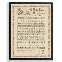 Christmas Art & Wall Decor>Kirklands Home Little Town Bethlehem Christmas Hymn Wall Plaque