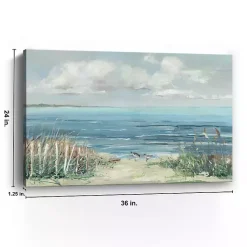 Kirklands Home Lively Cove Canvas Art Print, 36x24 in. Blue Discount