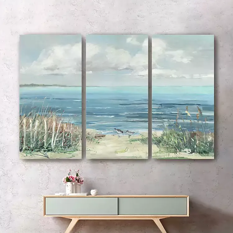 Kirklands Home Lively Cove Canvas Art Prints, Set of 3 Multi Best