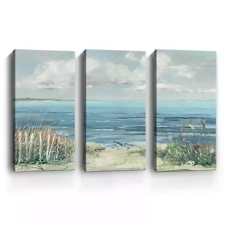 Kirklands Home Lively Cove Canvas Art Prints, Set of 3 Multi Best
