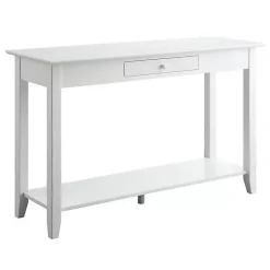 Kirklands Home Long Single Drawer Console Table White Discount
