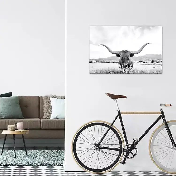 Kirklands Home Longhorn Giclee Canvas Art Print Sale