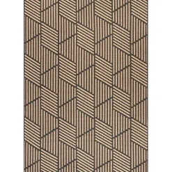 Kirklands Home Lori Dark Gray Modern Geometric Outdoor Rug, 8x10