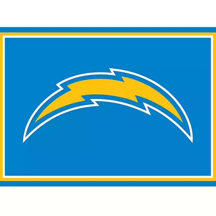 Kirklands Home Los Angeles Chargers Area Rug, 3x4 Blue